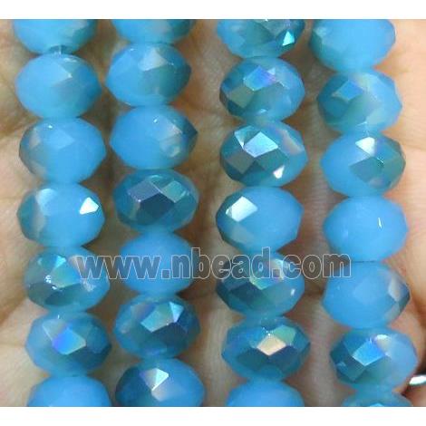 Chinese crystal glass bead, faceted rondelle