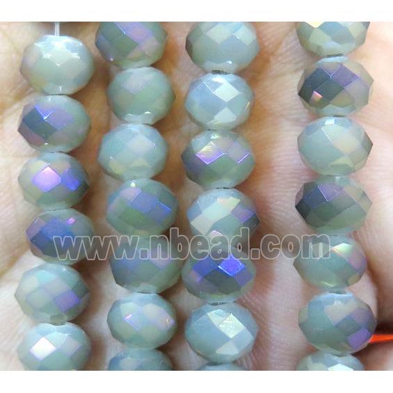 Chinese crystal glass bead, faceted rondelle