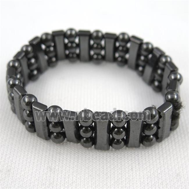 black Hematite bracelet, magnetic