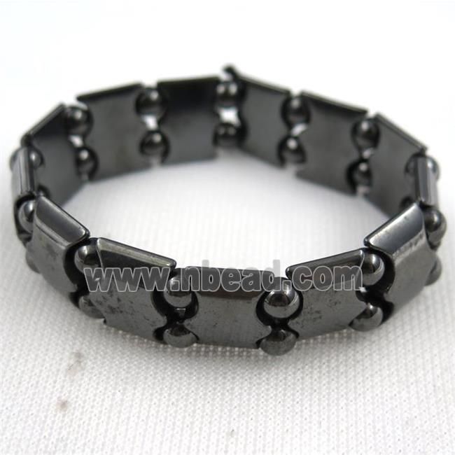 black Hematite bracelet, magnetic