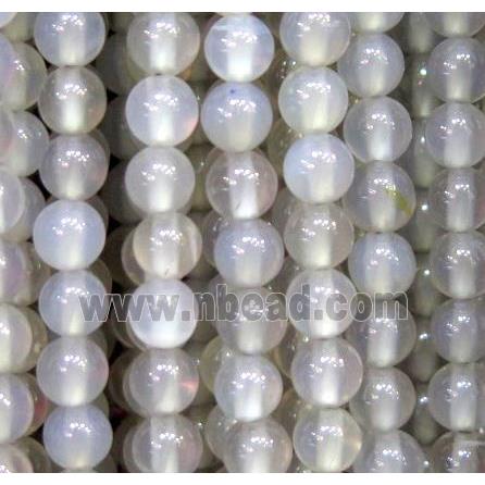 tiny grey agate beads, round