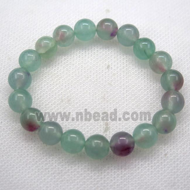 Stretch Jade bracelet, dye