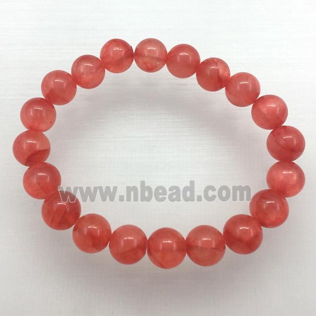 Stretch Jade bracelet, dye