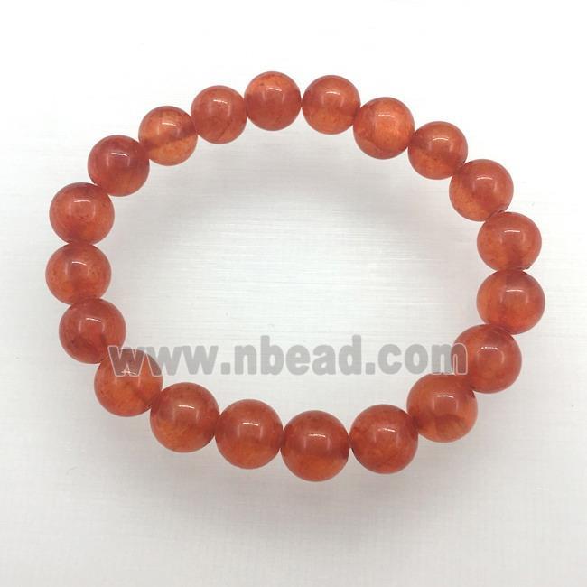 Stretch Jade bracelet, dye