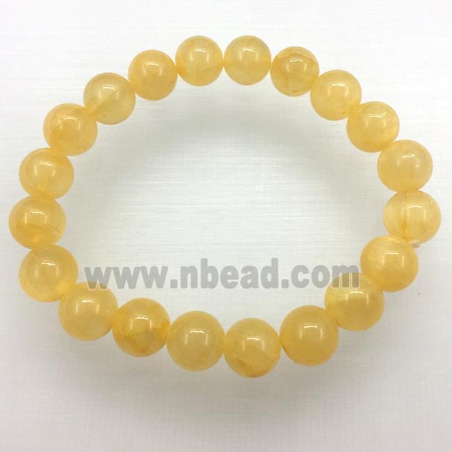 Stretch Jade bracelet, dye