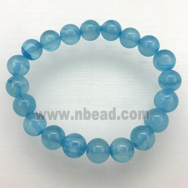 Stretch Jade bracelet, dye