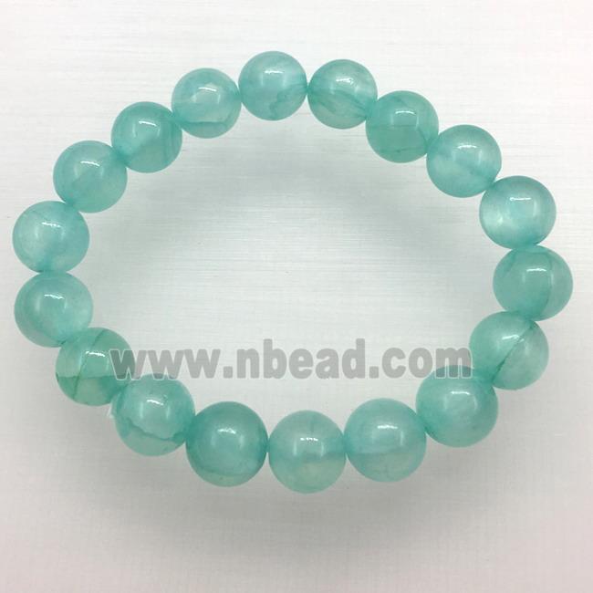 Stretch Jade bracelet, dye