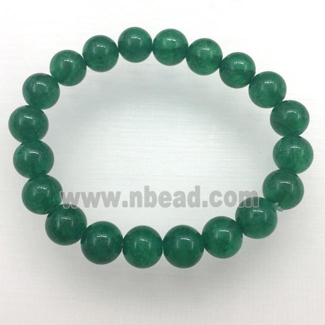 Stretch Jade bracelet, dye