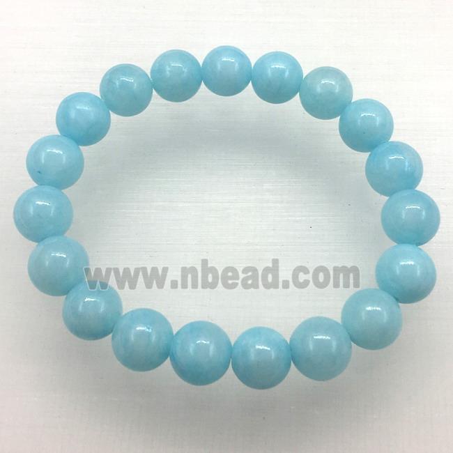 Stretch Jade bracelet, dye