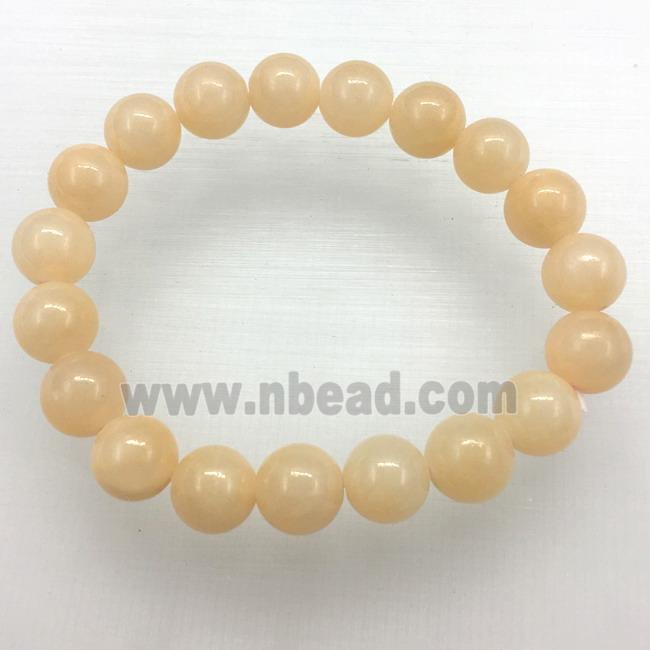 Stretch Jade bracelet, dye