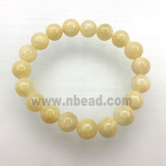 Stretch Jade bracelet, dye