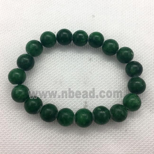 Stretch Jade bracelet, dye