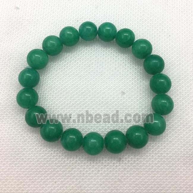 Stretch Jade bracelet, dye