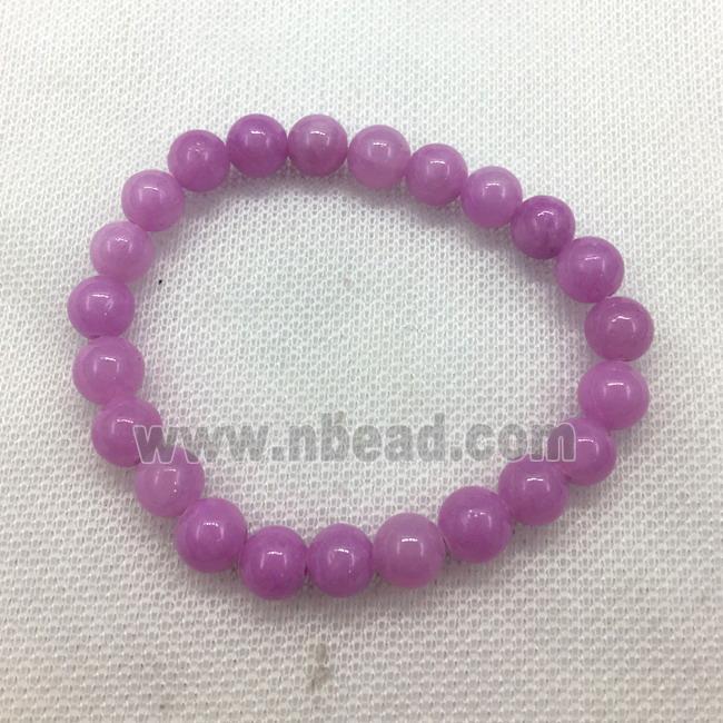 Stretch Jade bracelet, dye