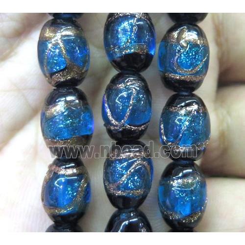 lampwork bead, barrel