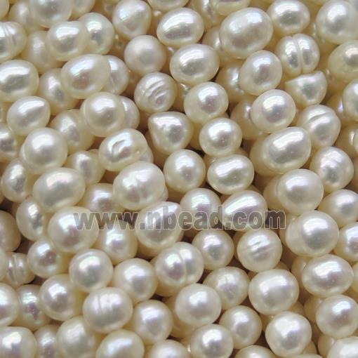 white Freshwater Pearl beads