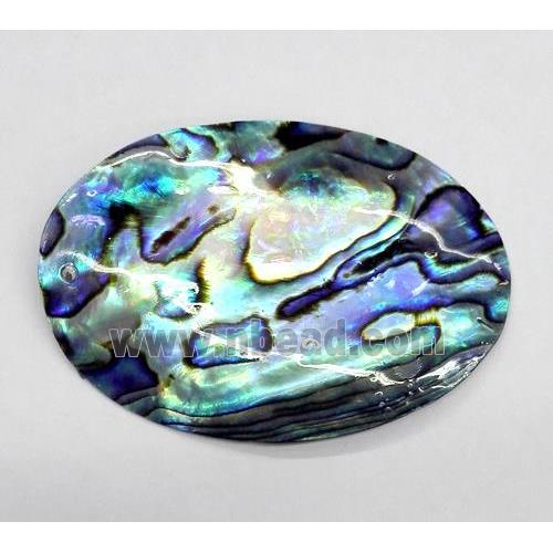 Paua Abalone pendant, oval