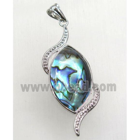 Paua Abalone shell pendant