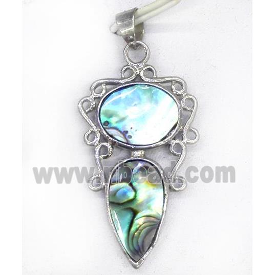 Paua Abalone shell pendant