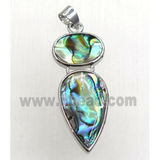 Paua Abalone shell pendant