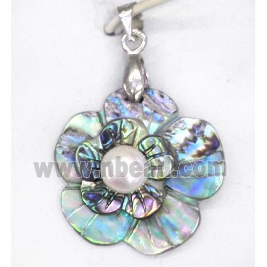 Paua Abalone shell pendant