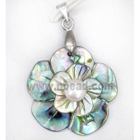 Paua Abalone shell pendant