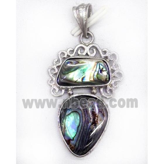 Paua Abalone shell pendant