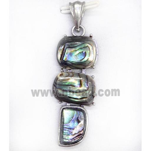 Paua Abalone shell pendant