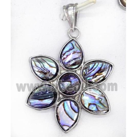 Paua Abalone shell pendant