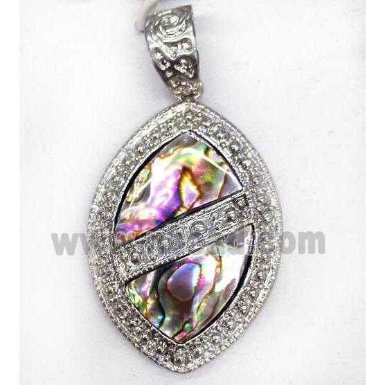 Paua Abalone shell pendant