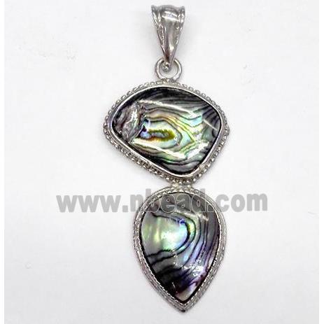 Paua Abalone shell pendant