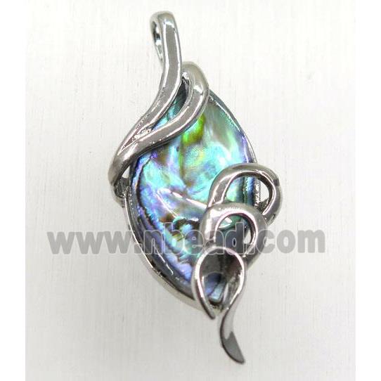 Paua Abalone shell pendant