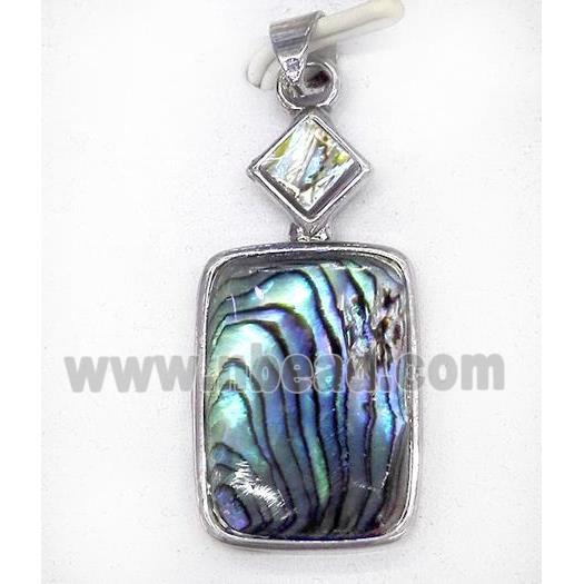 Paua Abalone shell pendant