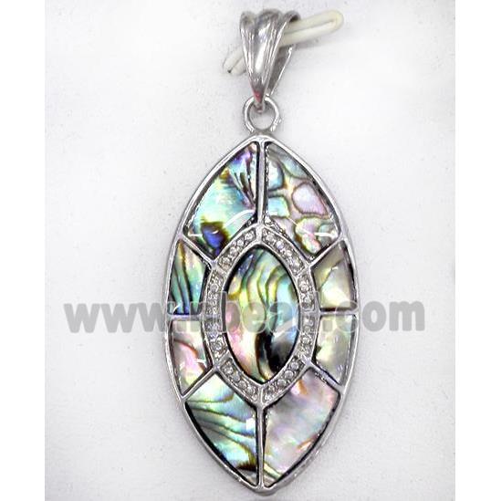 Paua Abalone shell pendant