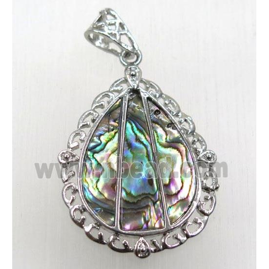 Paua Abalone shell pendant