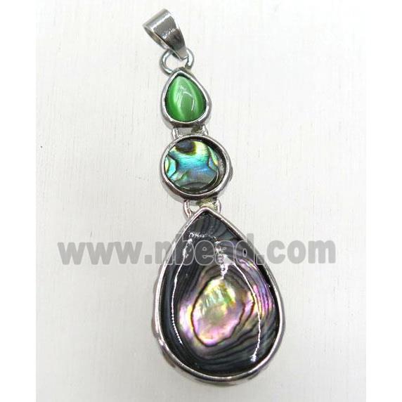 Paua Abalone shell pendant