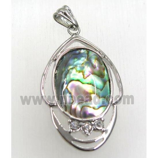 Paua Abalone shell pendant