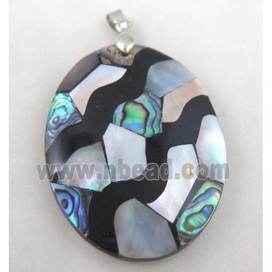 Paua Abalone shell pendant