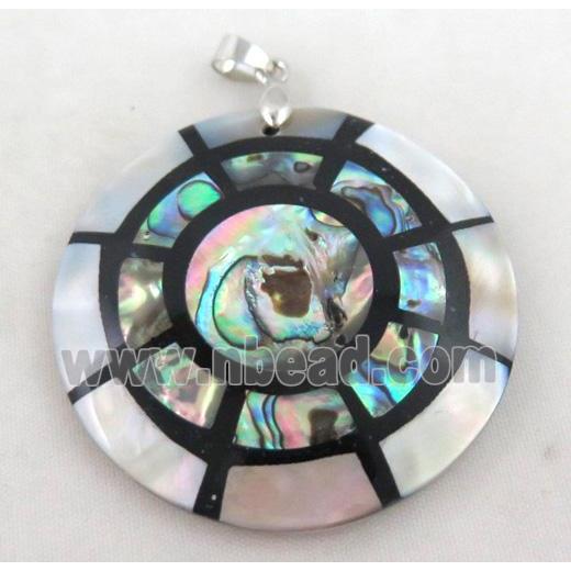 Paua Abalone shell pendant