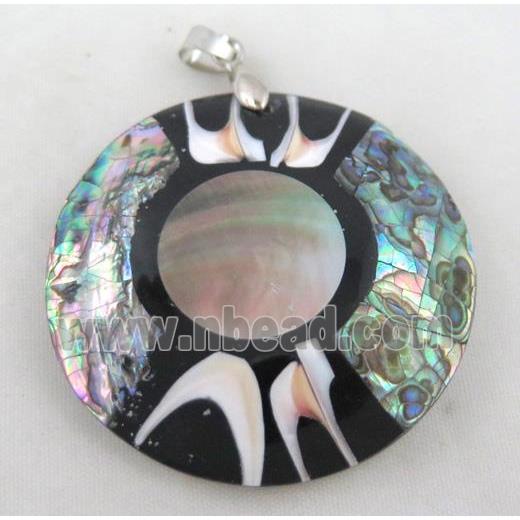 Paua Abalone shell pendant