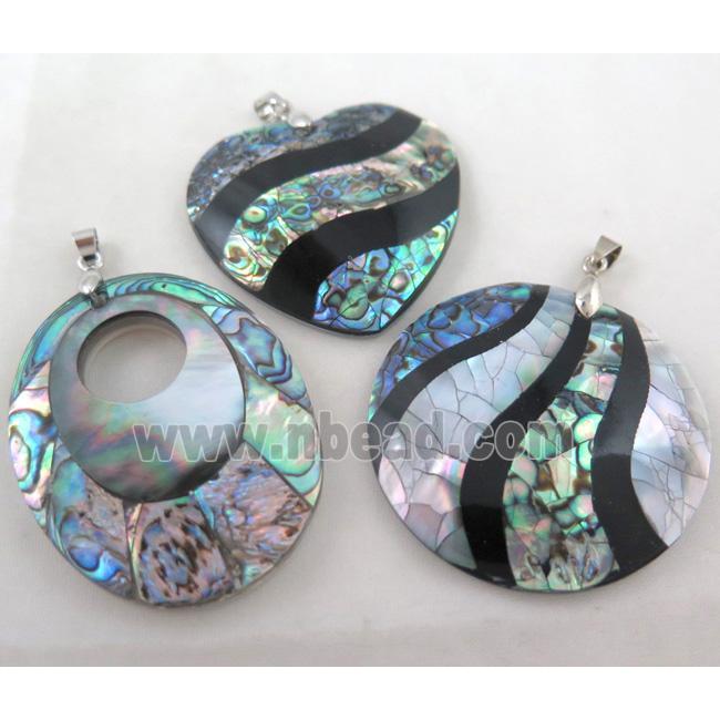 Paua Abalone shell pendant