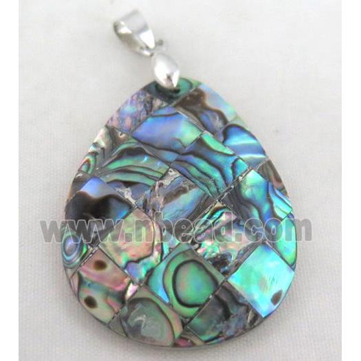 Paua Abalone shell pendant