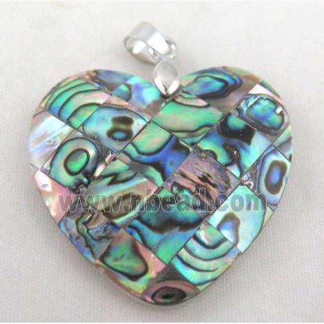 Paua Abalone shell pendant