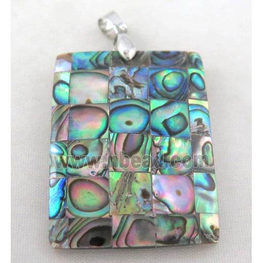 Paua Abalone shell pendant