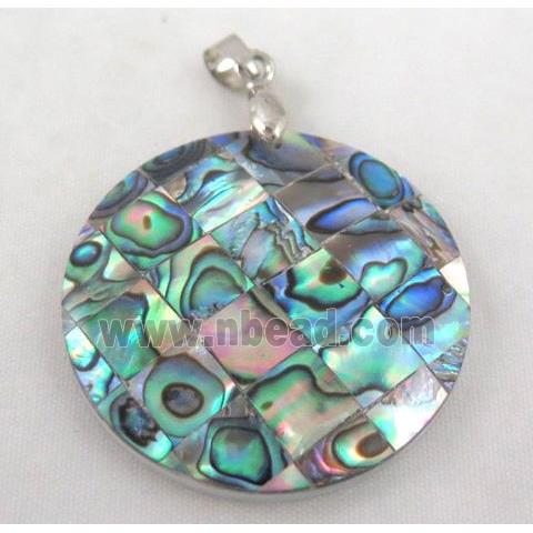 Paua Abalone shell pendant