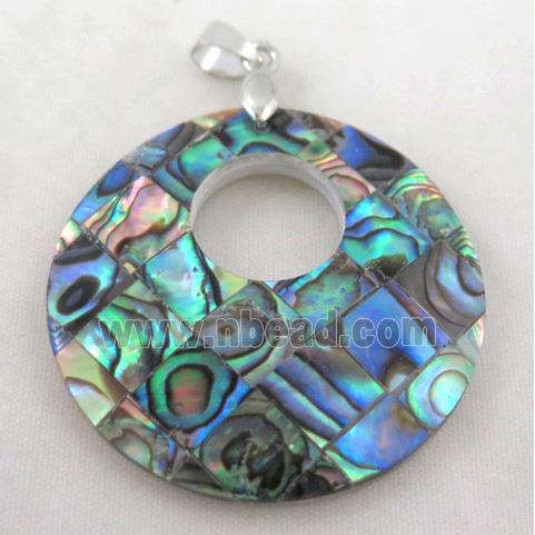 Paua Abalone shell pendant