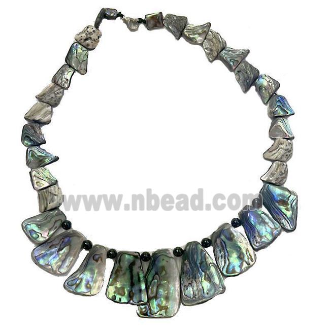 Paua Abalone shell necklace collar