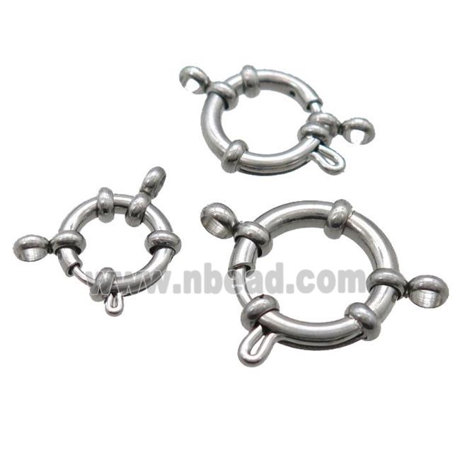 raw stainless steel Clasp