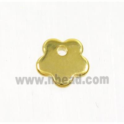 stainless steel pendant, gold plated