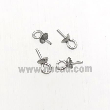 stainless steel earrings bail